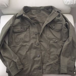 Army green American eagle jacket